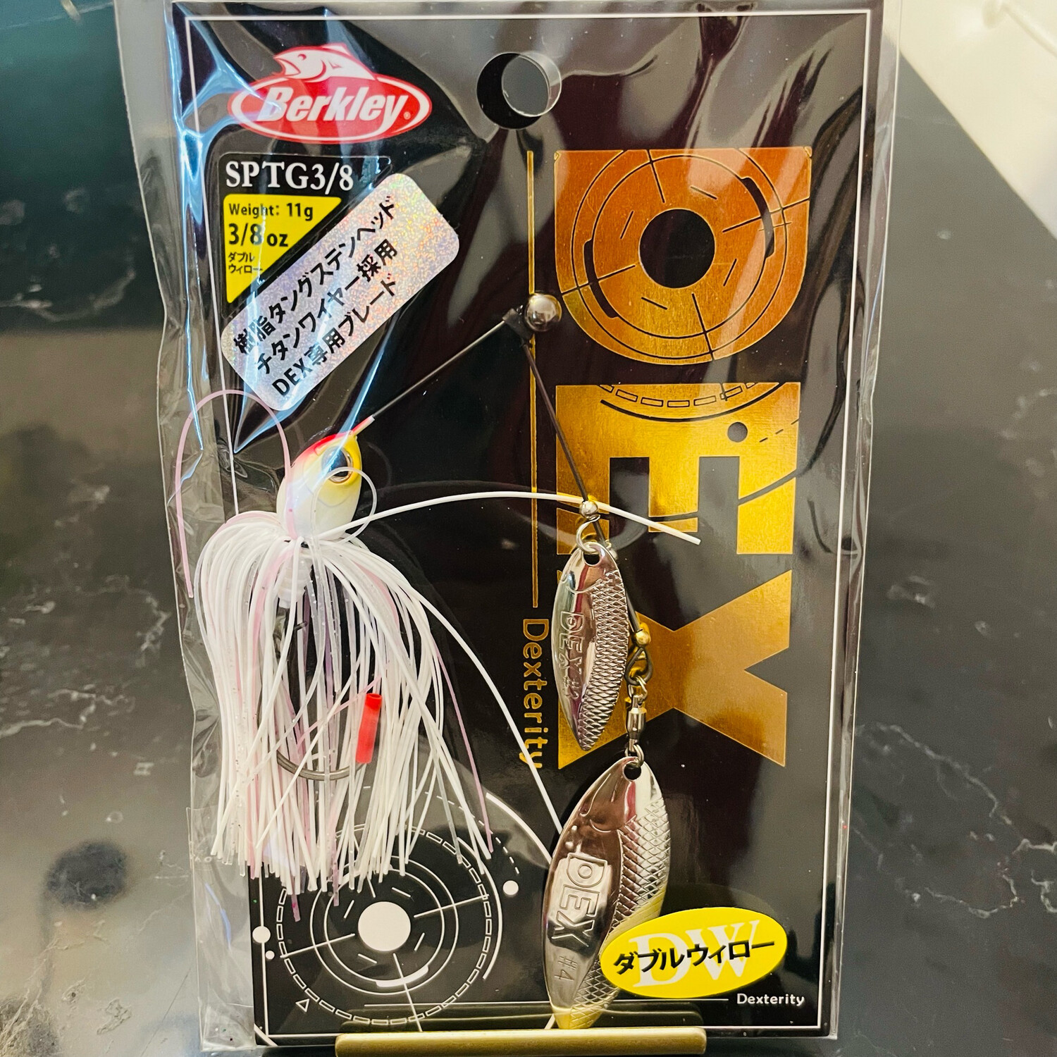 Berkley Dex Tungsten/Titanium Spinnerbaits 3/8 oz Pearl White DW