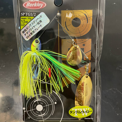 Berkley Dex Tungsten/Titanium Spinnerbaits 1/2oz Blue Back Chartreuse TW