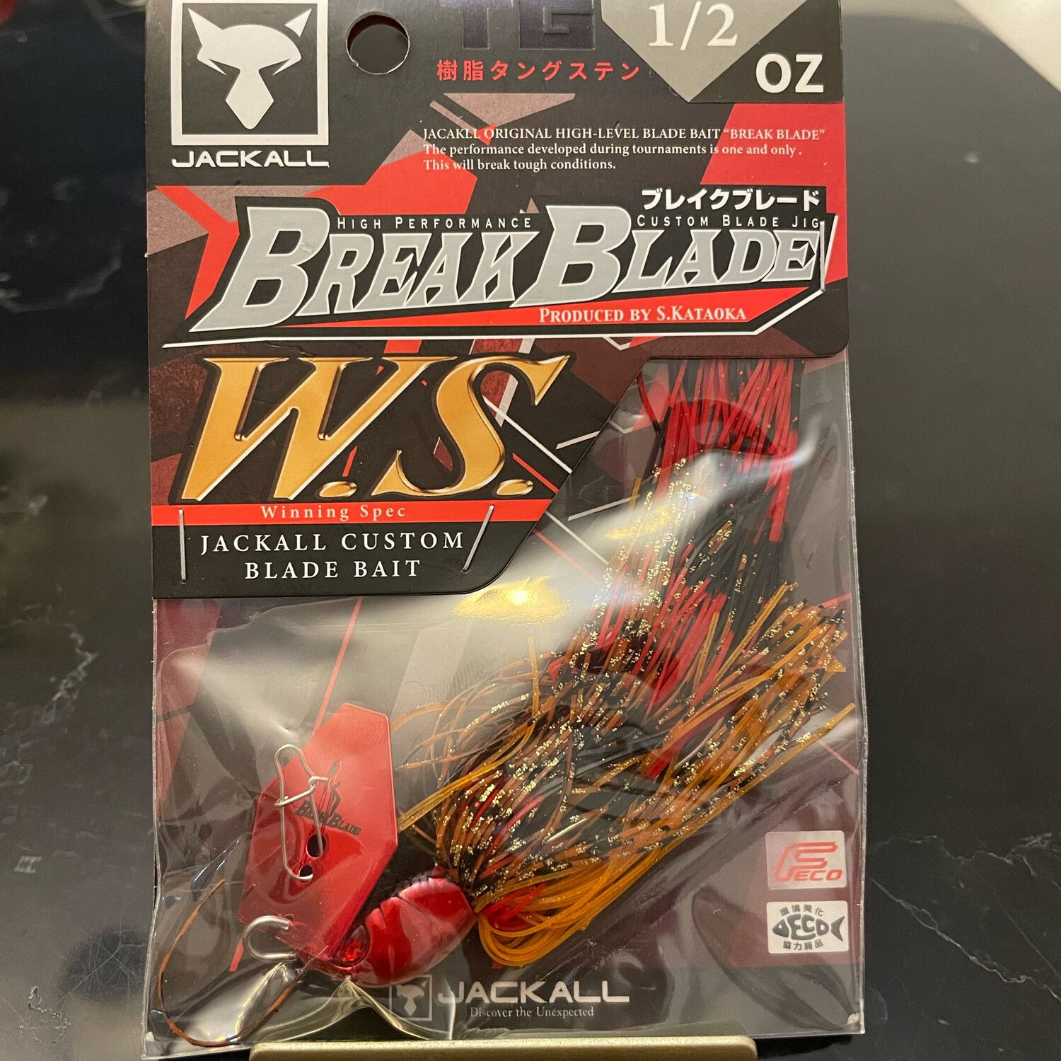Jackall Break Blade Custom Blade Jig 1/2oz WS Fire Craw