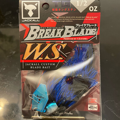 Jackall Break Blade Custom Blade Jig 1/2oz WS Black Blue