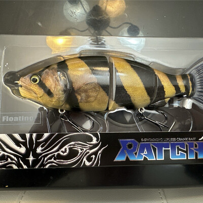 Gan Craft Ratchet 184 AQT-02 2.5oz JDM Big Swimbait 7.08” 180mm. NIP