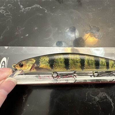 OSP Varuna 120sp 4-1/3” 16g (3/5oz) Real Perch RPO69, Suspending JDM Jerkbait.