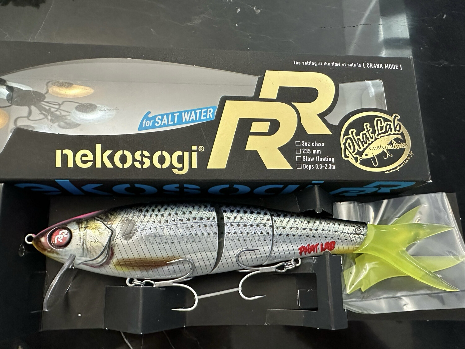 Phat Lab Nekosogi RR JDM 2 In 1 Swimbait. 3oz Class, 9.25”, Removable Lip, Crank Or Swim, 0-7.5’ Depth, Konoshiro, NIP