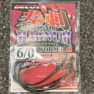 Decoy Makisasu Hook Magnum Worm30M #6/0