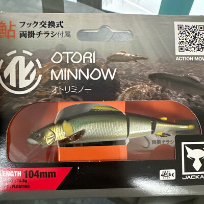 Jackall Otori Minnow 104 10.8g Floating Type RT Nawabari Ayu