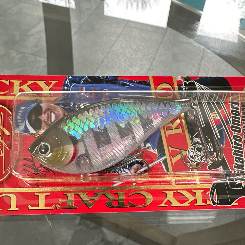 Lucky Craft LV RTO-200 Sinking 2.75&quot; 3/4oz Zebra MS Ghost Minnow Lipless Crankbait