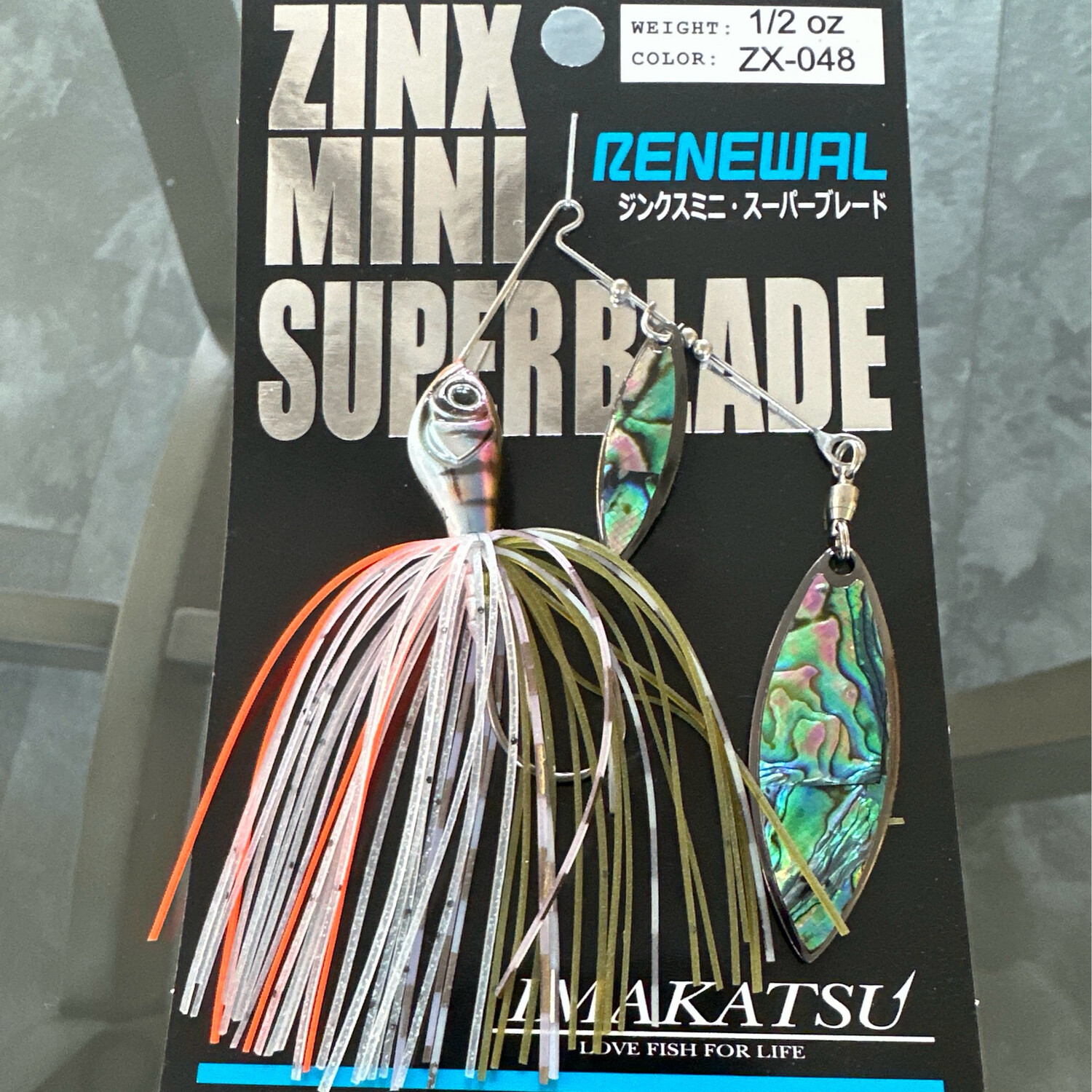 Imakatsu Zinx Mini Super Blade Spinnerbait 1/2oz ZX-048