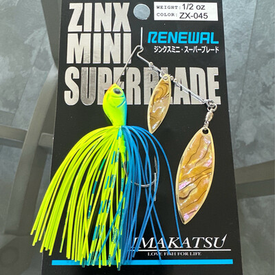 Imakatsu Zinx Mini Super Blade Spinnerbait 1/2oz ZX-045