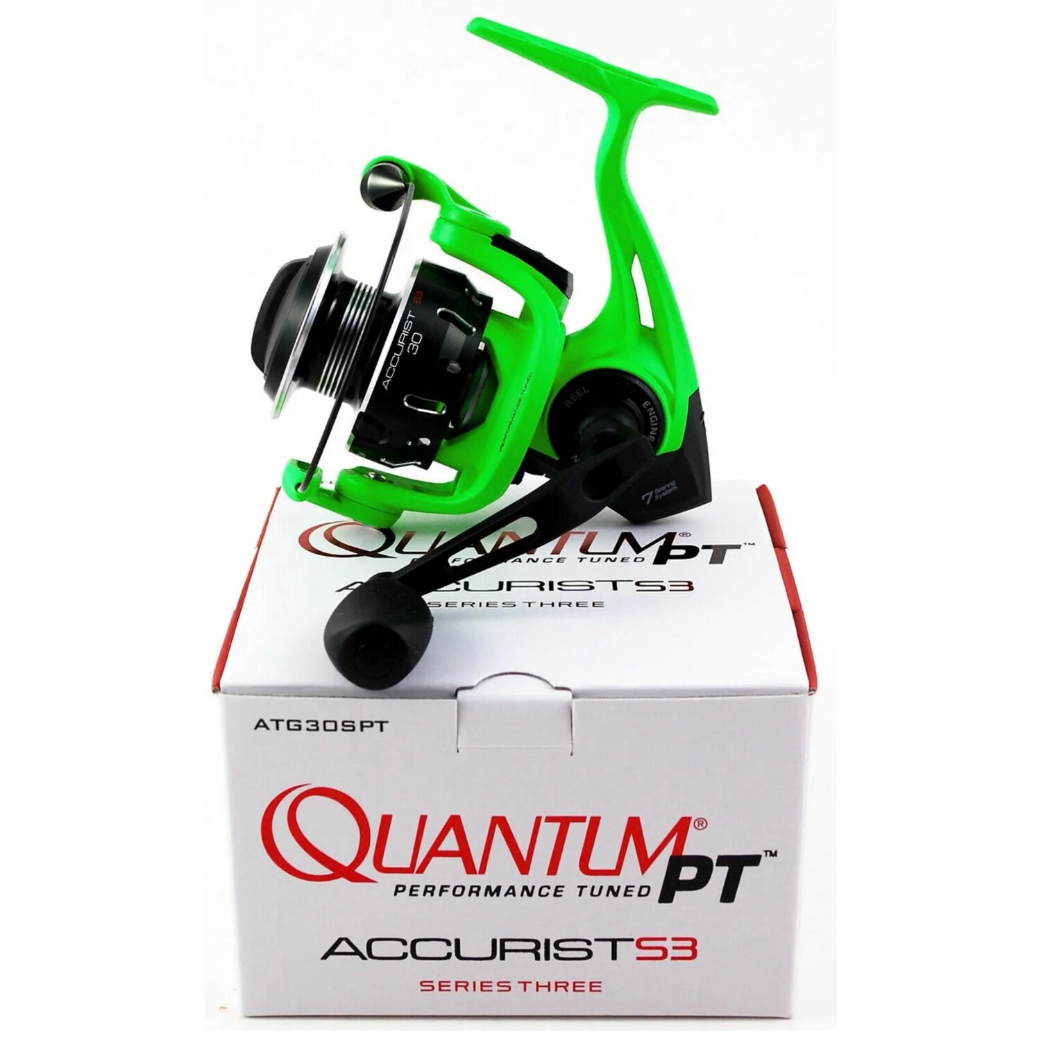 Quantum PT Accurist S3 30 ATG30SPT 5.2:1 Gear Ratio Green Spinning Reel NIB