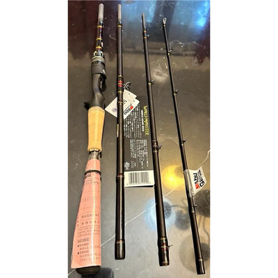 Abu Garcia World Monster Baitcasting 4PC Travel rod WMCC-654M 6&#39;5&quot; Max 2.1oz NWT