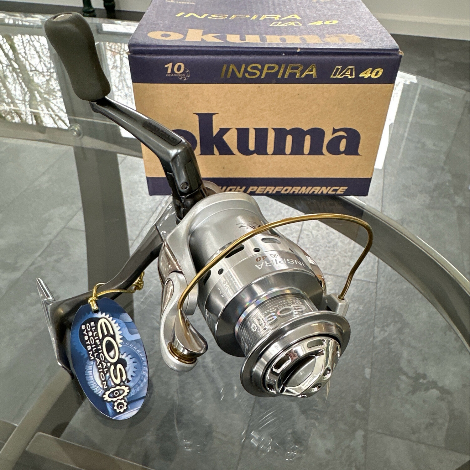 Okuma Inspira IA 40 5.0:1 Gear Ratio Spinning Reel WITH SPARE SPOOL 10BB NIB