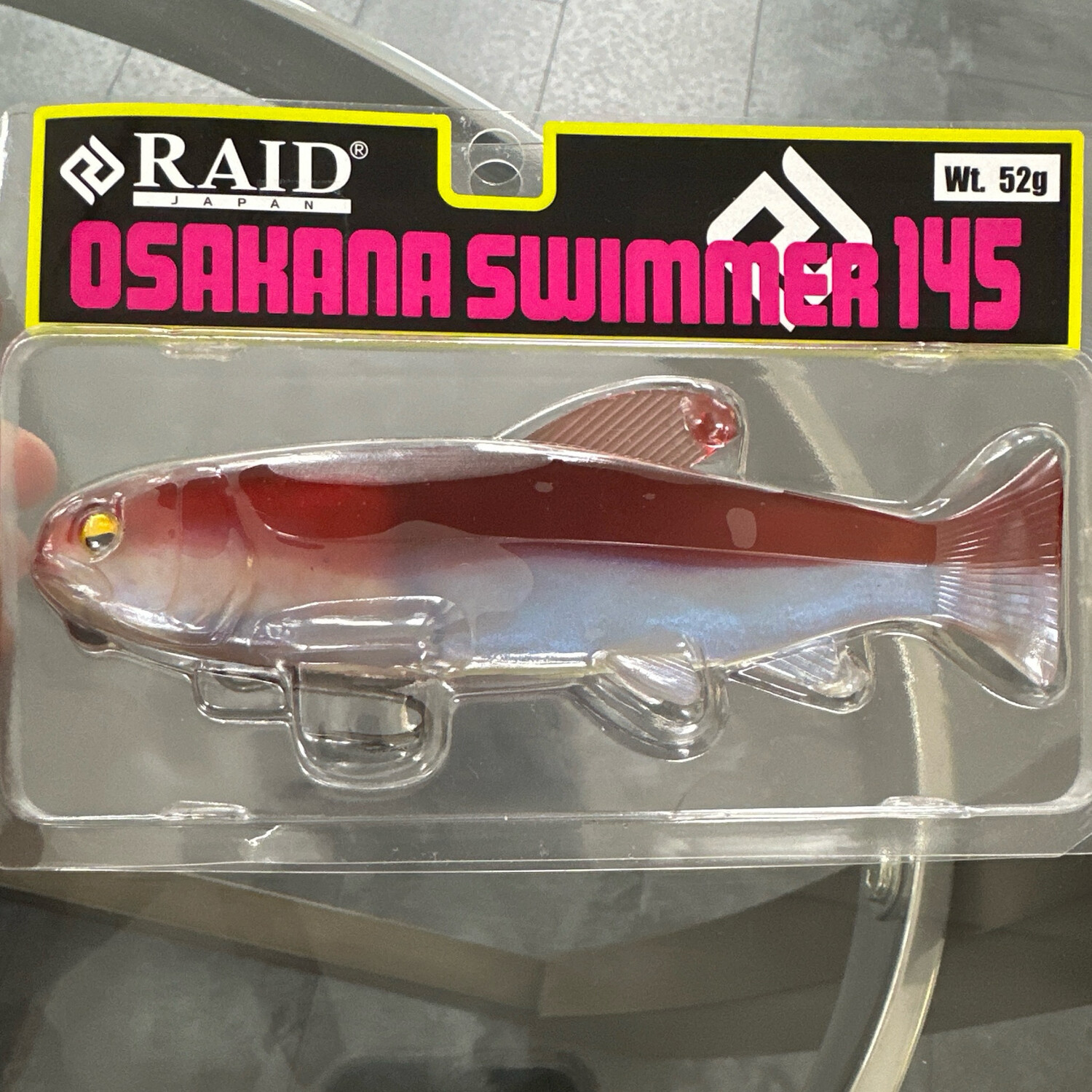 Raid Japan Osakana Swimmer 145 JDM Soft Swimbait #OS01 Pearl Wakasagi 5.7&quot;, 1.83oz NIB