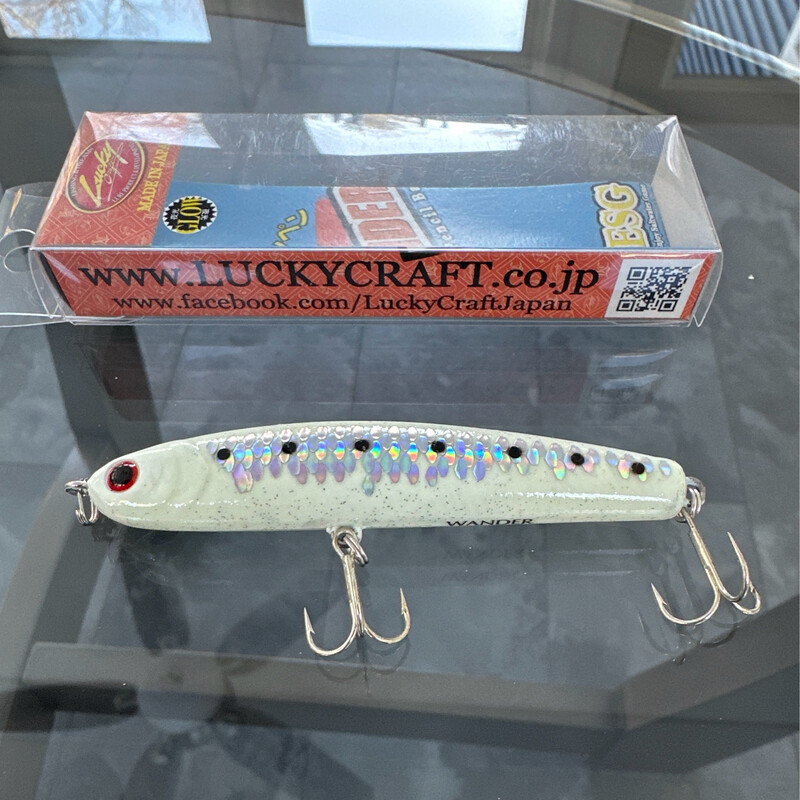 Lucky Craft Wander 80 ESG FK Green Glow Sardine