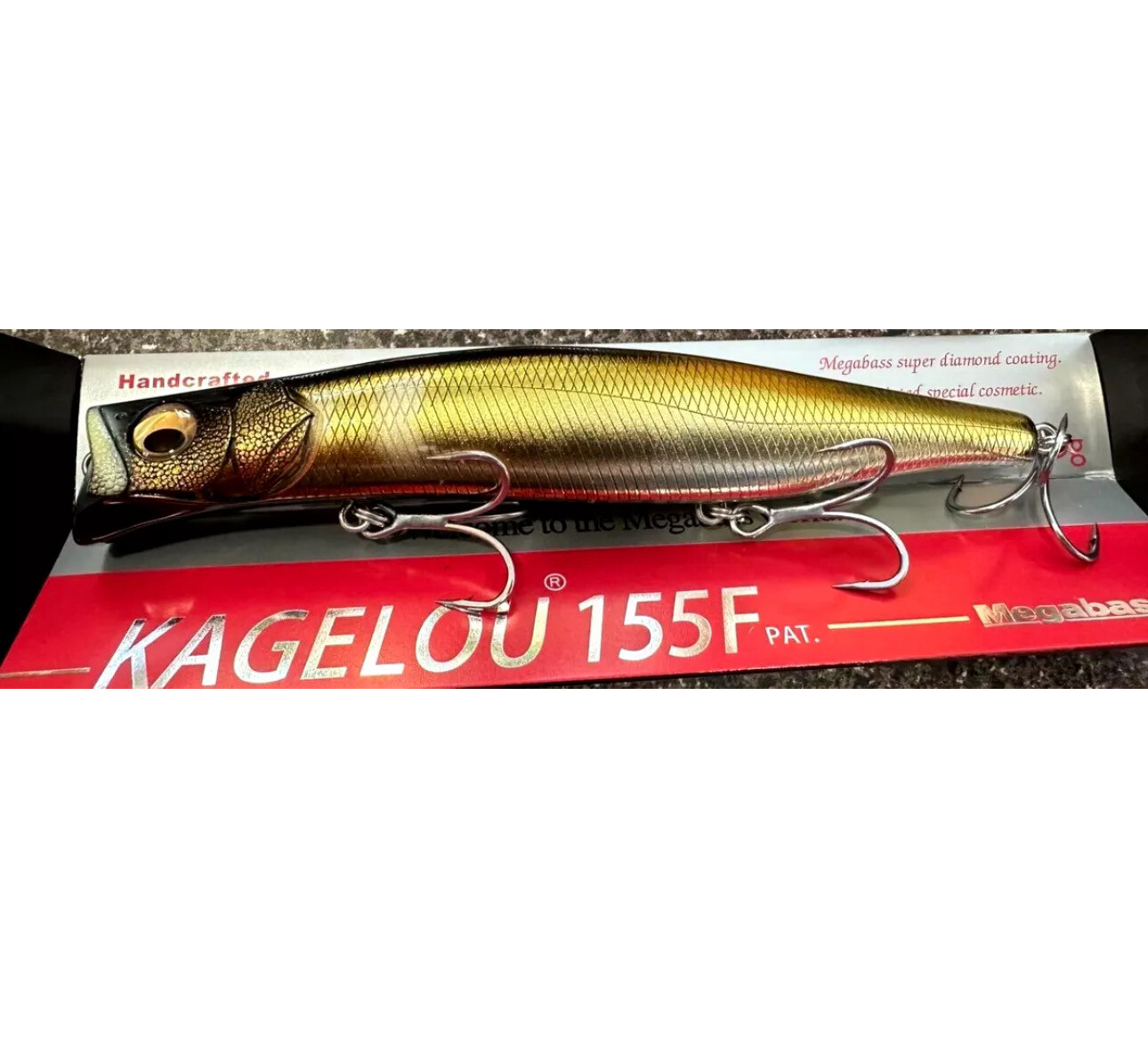 Megabass Kagelou 155F Topwater LBO II #6 Wagin Stain Ochi Ayu popper &quot;HOT&quot; 6.1&quot; NIB