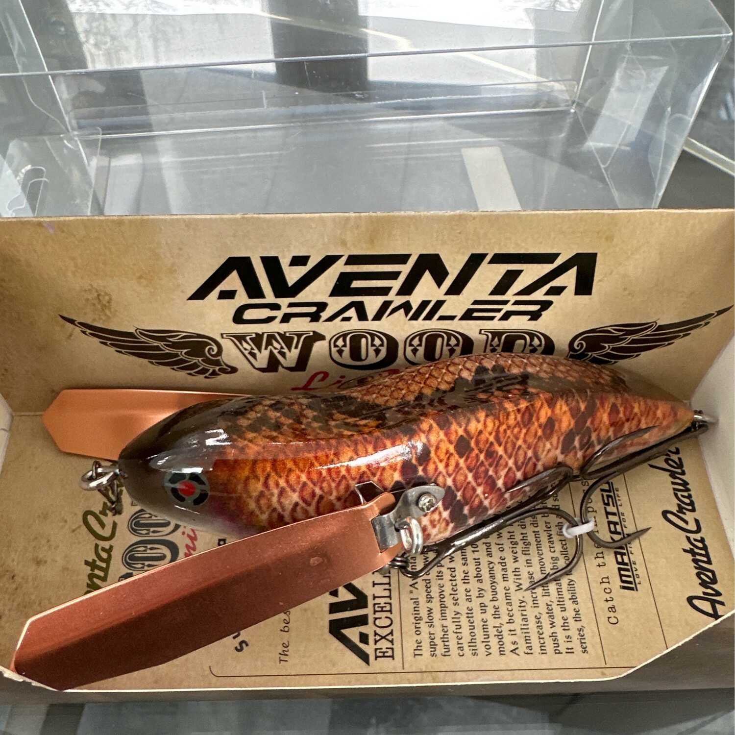 Imakatsu Aventa Crawler Wood Limited Copper Head Snake BIG Topwater 2oz 5&quot; NIB