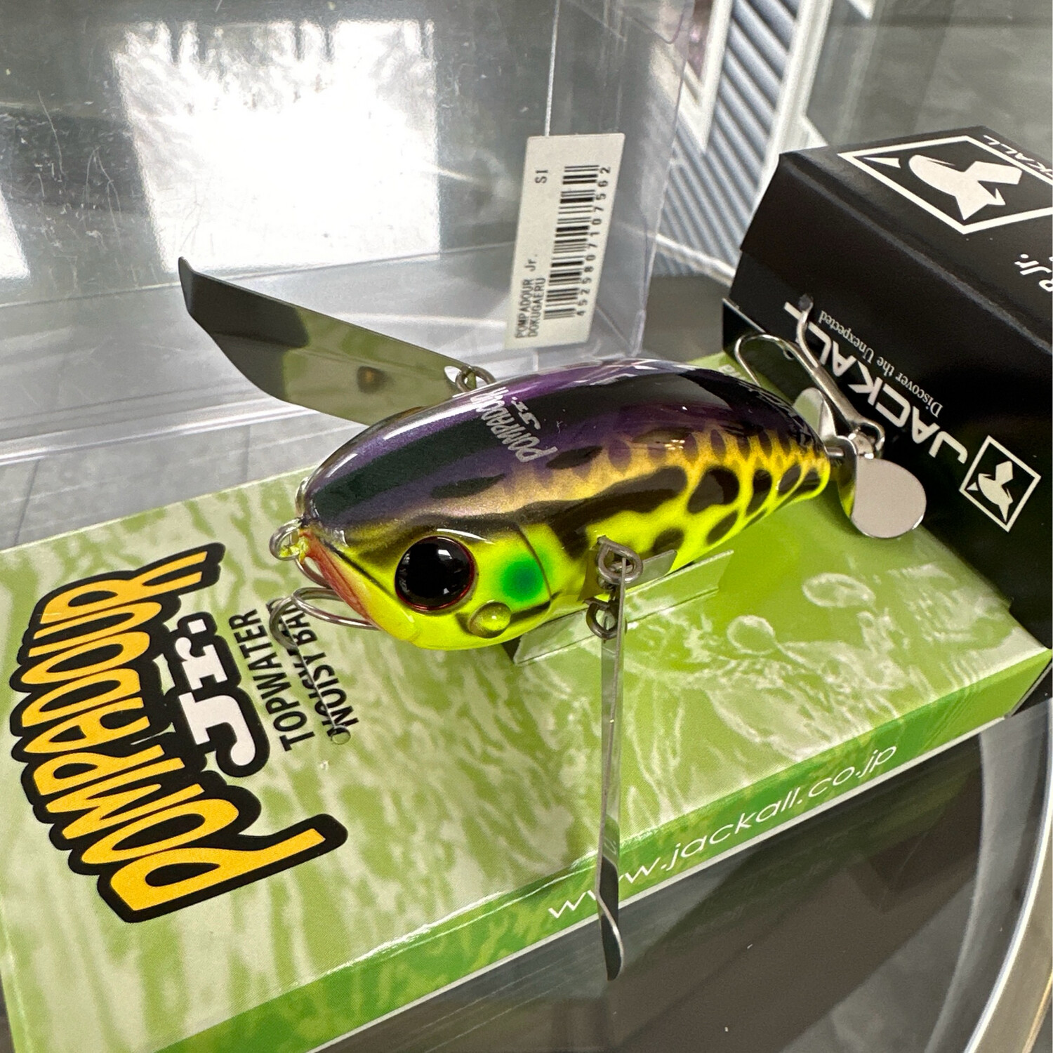 Jackall Pompadour Jr. Topwater Noisy Bait Dokugaeru JDM