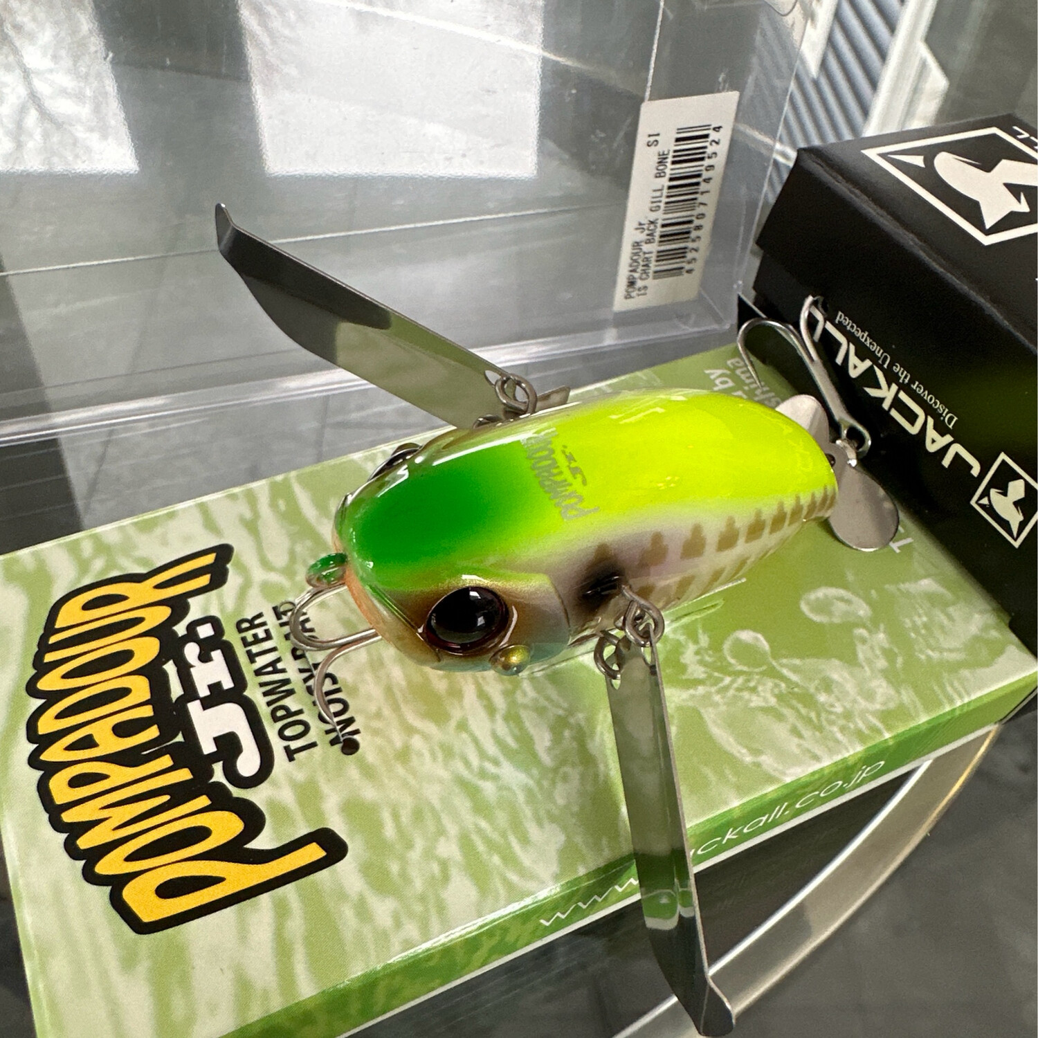 Jackall Pompadour Jr. Topwater Noisy Bait IS Chart Back Gill Bone JDM