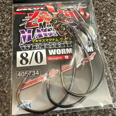 Decoy Worm130M Makisasu Magnum Weighted #8/0 NS Black