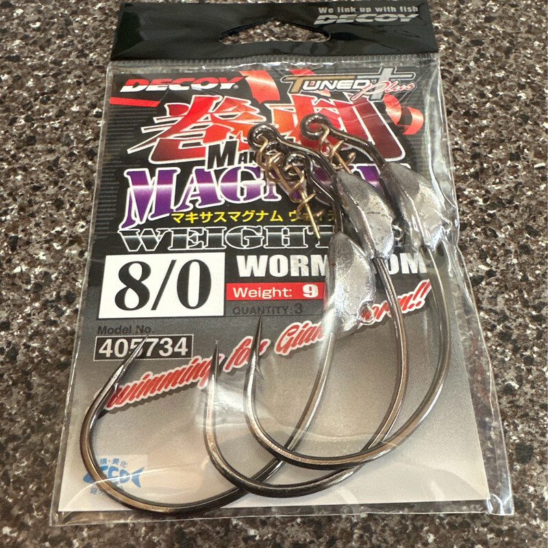 Decoy Worm130M Makisasu Magnum Weighted #8/0 NS Black