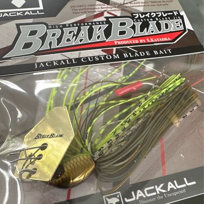 Jackall Break Blade 1/4oz Green Pumpkin/Chart