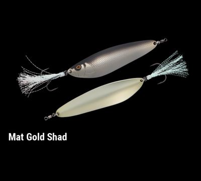 Jackall Counter Back Big Spoon. Mat Gold Shad. 4.7”, 1-1/3oz