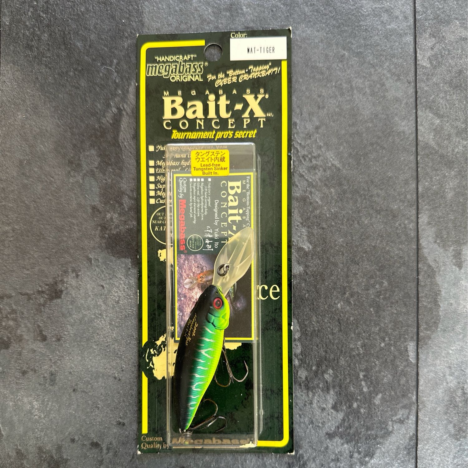 Megabass Bait-X Concept. Mat Tiger 3/8oz 2.6” 8-10’ Depth. NIP