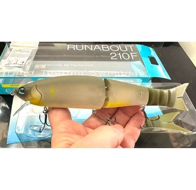 Grass Roots Runabout 210 Multi Depth Premium JDM Swimbait. Live Matte Ayu G 8.26” 2oz. Complete And NIP.