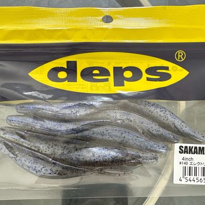 Deps Sakamata Shad 4” Electric Shad. Fresh &amp; New In Package. 8 Per Pack