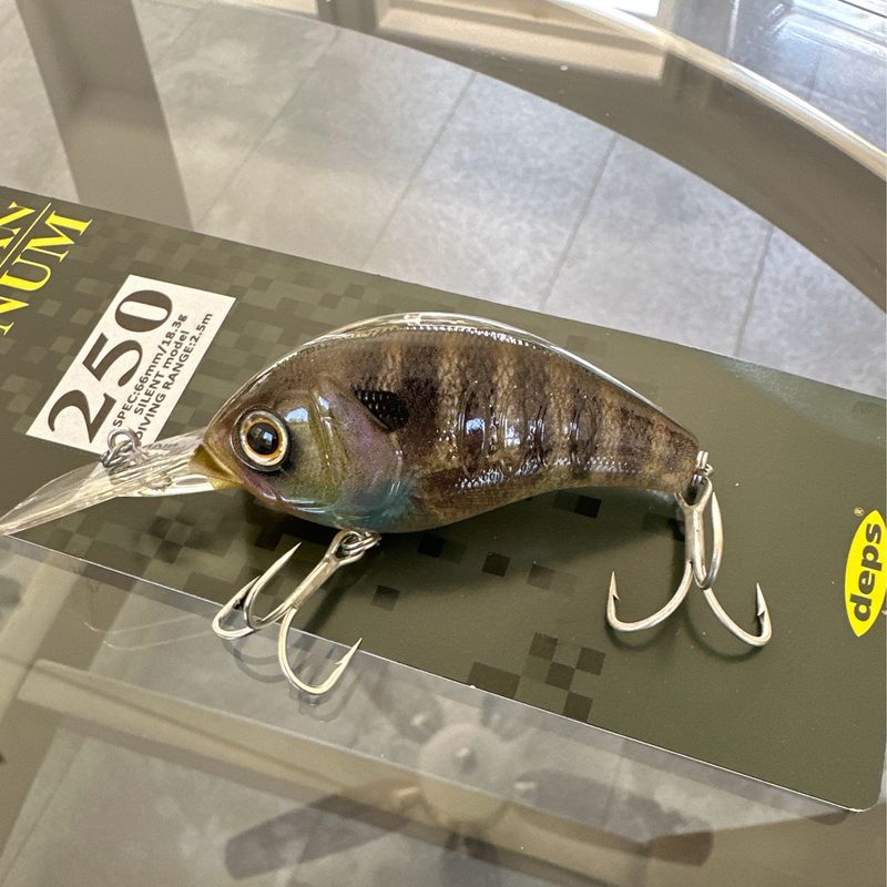 Deps Korrigan Magnum 250. Real Bluegill. 2.6” .65oz. 2.5m Diver (app 8-9’) NIP.