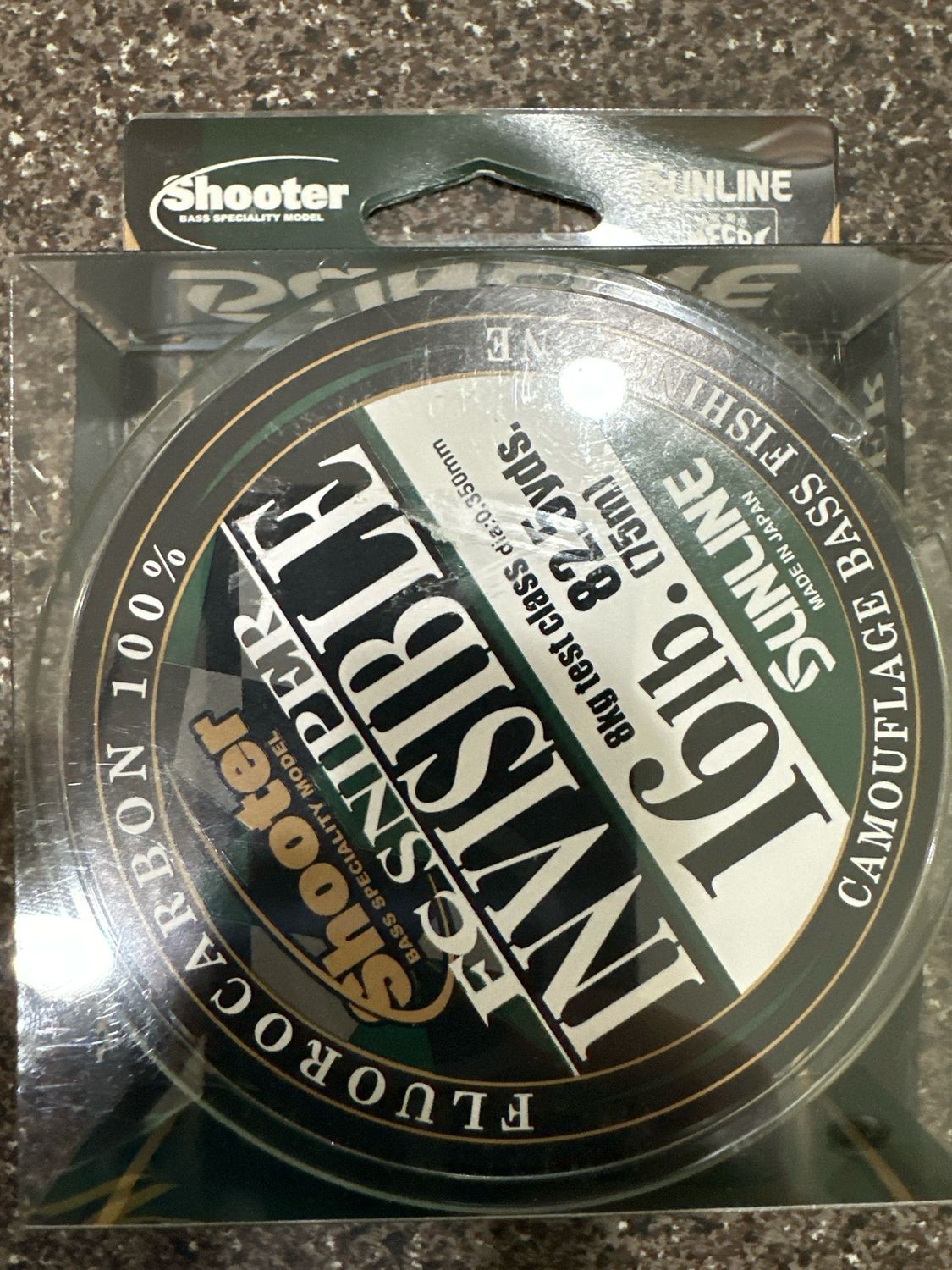Sunline Shooter FC Sniper Invisible SALE 82.5 Yds 16 Lb Camouflage Fluorocarbon NIP
