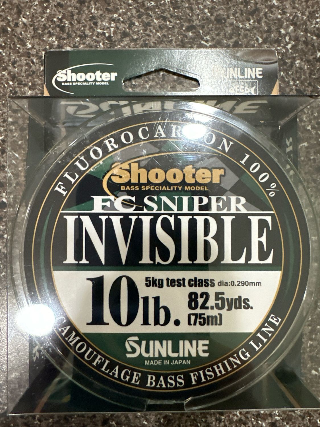 Sunline Shooter FC Sniper Invisible Fluorocarbon 82.5yds 10lb SALE NIP