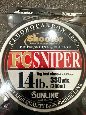 Sunline Professional Edition FC Sniper Fluorocarbon 14lb BIGGER 330 Yd Spool