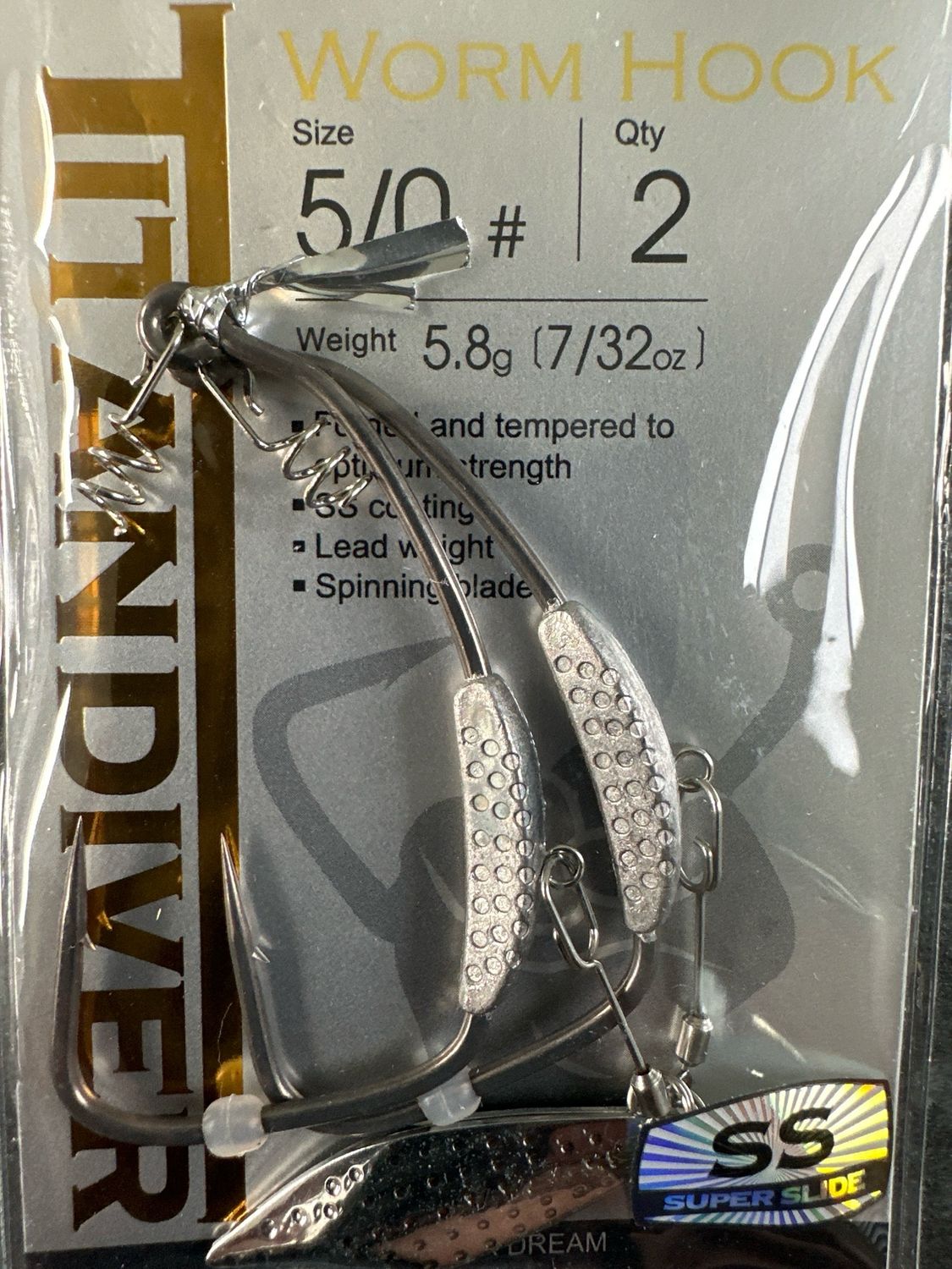 BKK Titan Diver Swimbait Hooks 5/0, 7/32oz (5.8g), With Underspins And Screw Locks