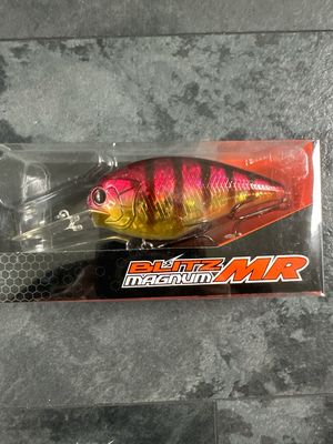 O.S.P Blitz Magnum MR Lure Magazine Limited Color “LM Fire Fill” 3.6” Big Crank 1-5/8oz 10-13’ Diver. NIP