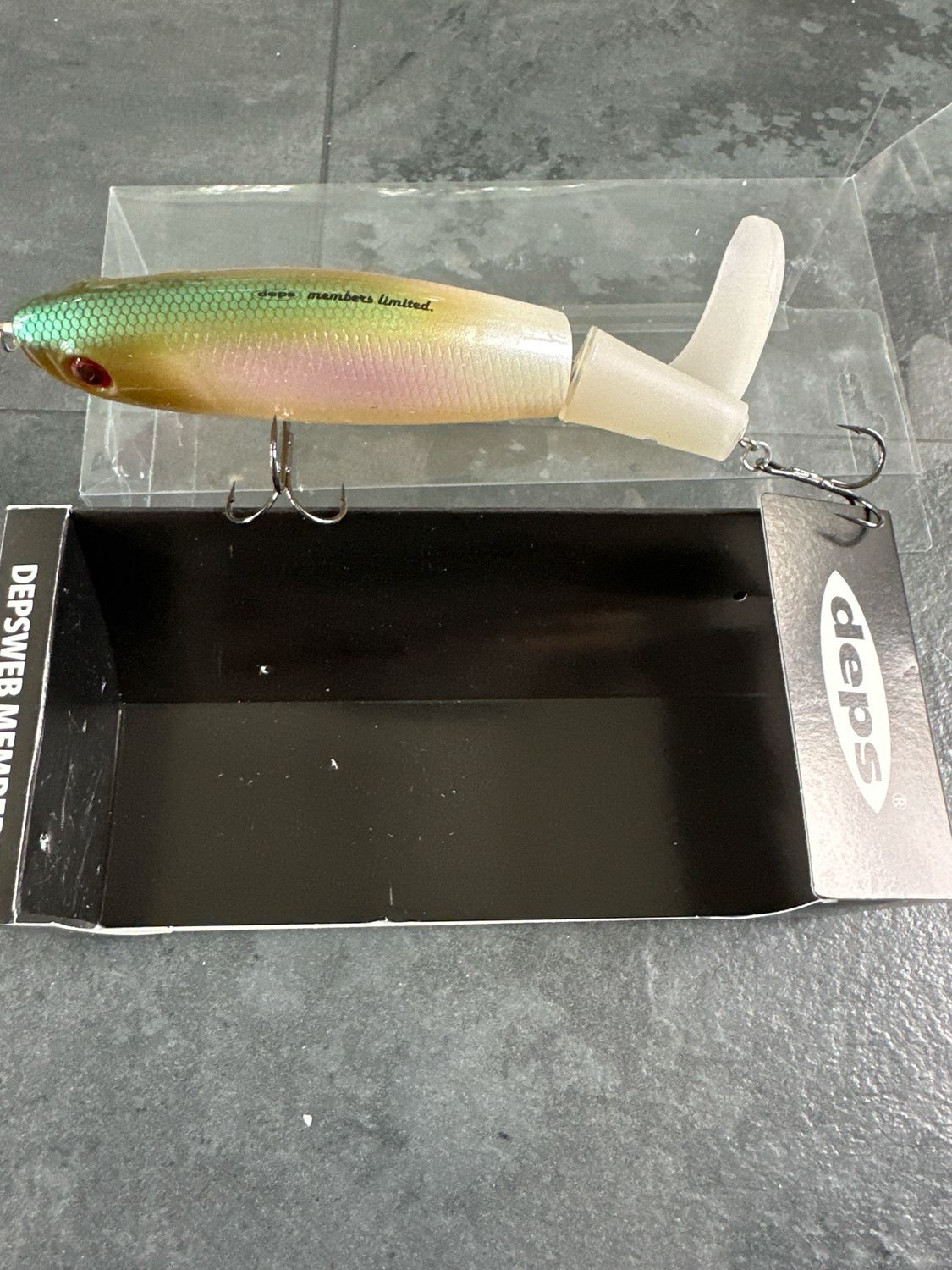 Deps Yudo JDM Topwater Bigger Whopper Plopper Style. Wakasagi, Discontinued Bait, RARE! 5.2”, 1.7oz. NIP