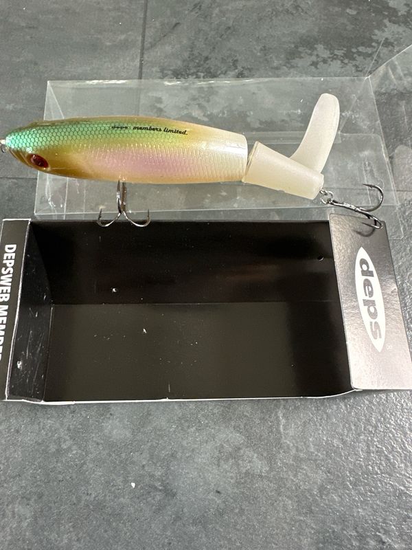 Deps Yudo JDM Topwater Bigger Whopper Plopper Style. Wakasagi, Discontinued Bait, RARE! 5.2”, 1.7oz. NIP
