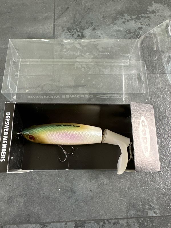 Deps Yudo JDM Topwater Bigger Whopper Plopper Style. Wakasagi, Discontinued Bait, RARE! 5.2”, 1.7oz. NIP