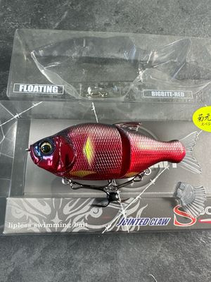 Gan Craft Jointed Claw S Song 115 Type F. #K-03 Big Bite Red. 4.6” 1-1/4oz. New In Package.