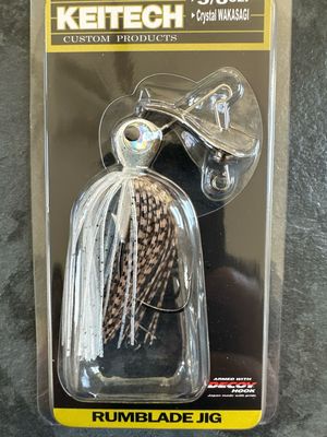 Keitech Rumblade Keitechs Entry Into Chatterbait Market. 3/8 Oz Crystal Wakasagi. NIP