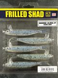 HOT NEW Deps Frilled Shad JDM Forward Facing Softbait. 4.7” #126 Purple Neon. NIP