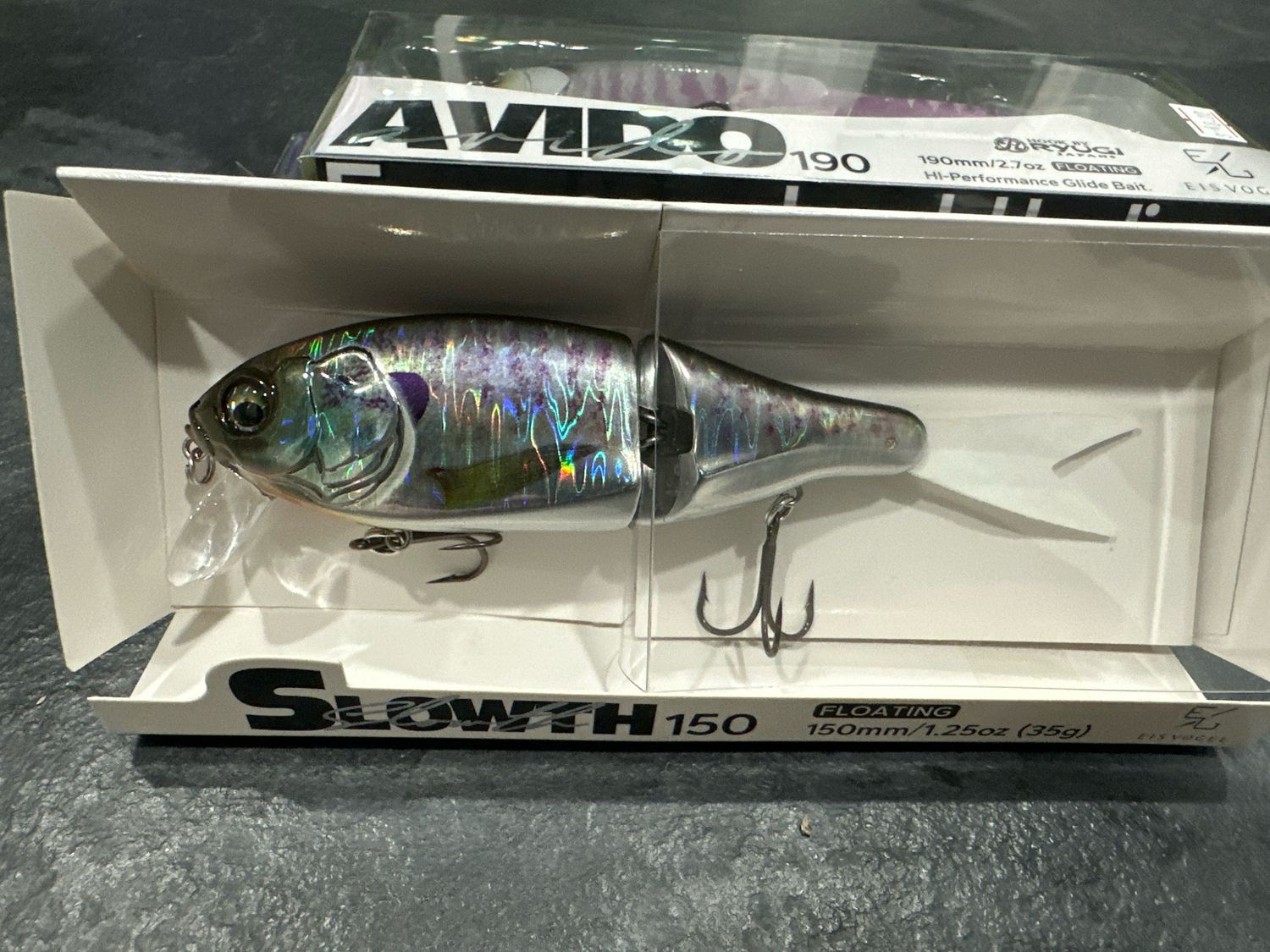 Eisvogel Slowth 150. Approx 6” (150mm) 1.25oz. Brand New Glide bait. Exact Bait Pictured Above. GREAT Looking New Bait, NIP.