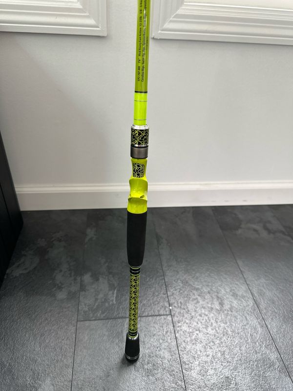 Enigma Phenom Casting Rod Titanium Series, MSRP $229. 7’6” MH Fast Action. Carolina Rigs, Swim Jig, Jigs, Spinnerbaits, Texas Rigs, Topwater Rod. Brand New With Tags, VERY Safely Shipped/packed! Sale!