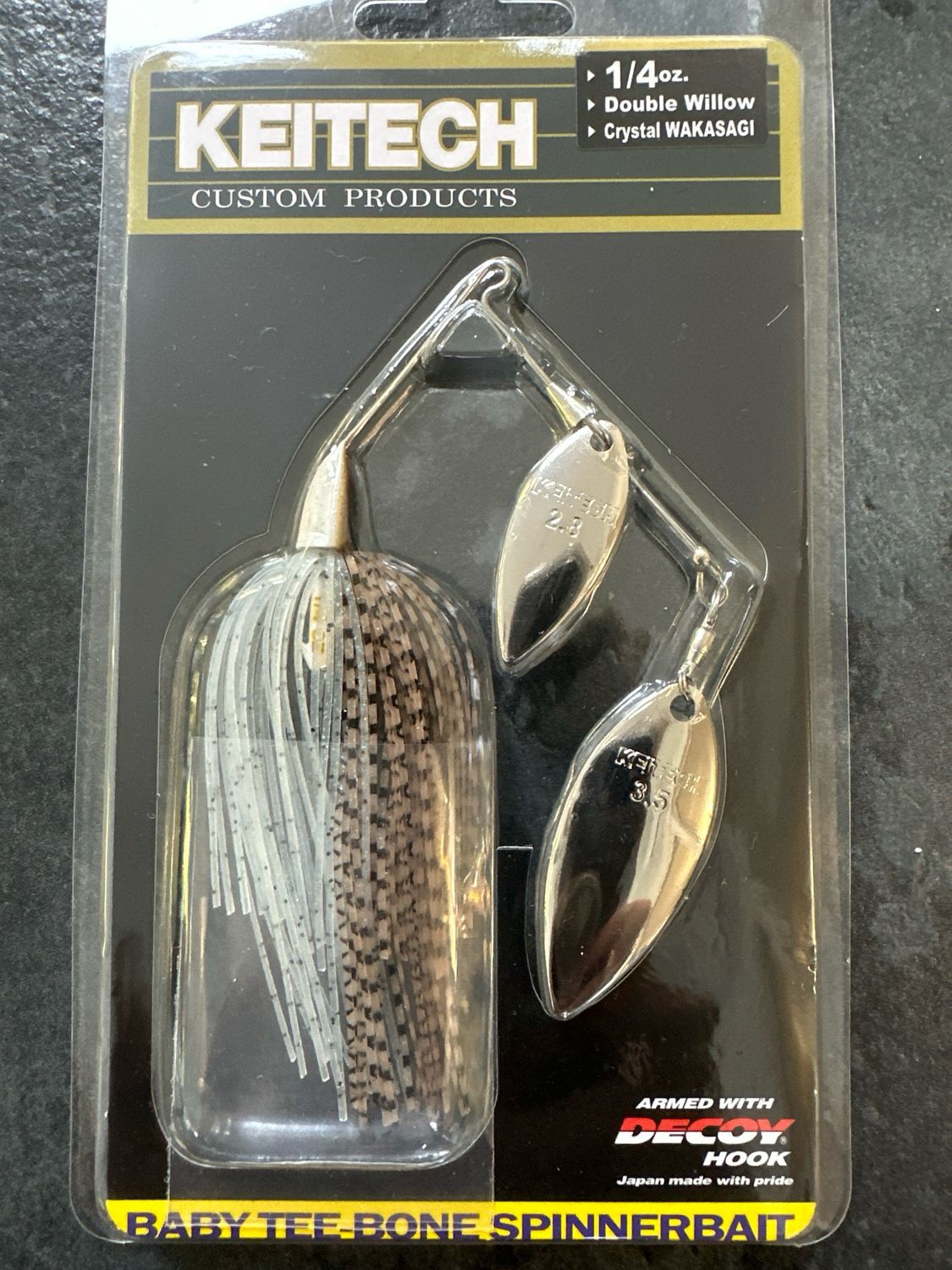Keitech Baby Tee-Bone Spinnerbait DW 1/4oz 527 Crystal Wakasagi