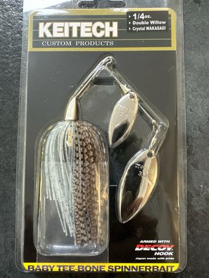 Keitech Baby Tee-Bone Spinnerbait DW 1/4oz 527 Crystal Wakasagi