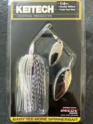 Keitech Baby Tee-Bone Spinnerbait DW 1/4oz 528 Purple Pearl Shad
