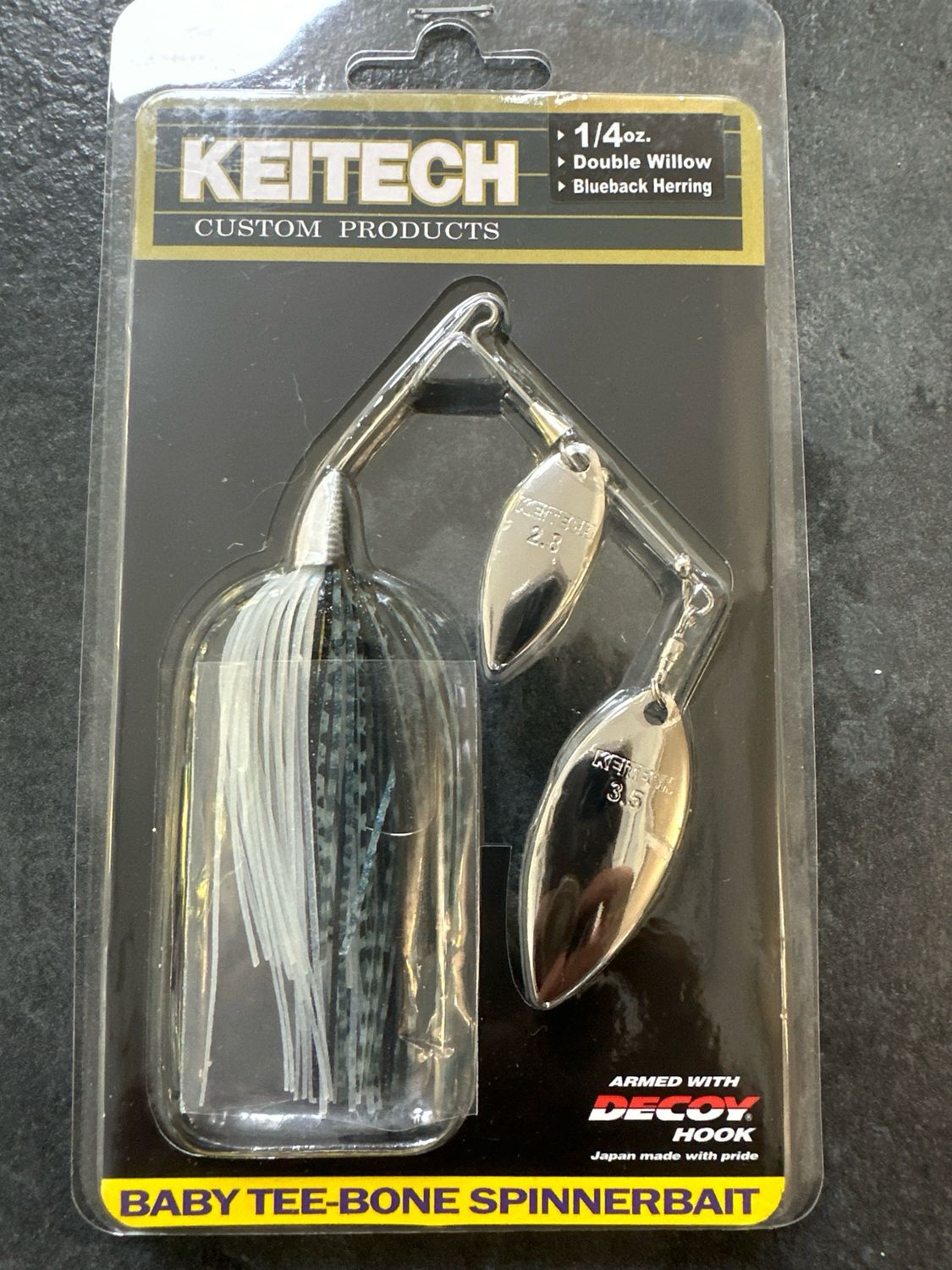 Keitech Baby Tee-Bone Spinnerbait DW 1/4oz 493 Blueback Herring
