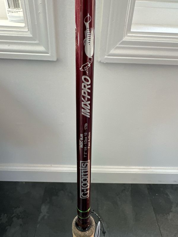G Loomis IMX Pro 862C BJR 7’2” Casting Rod. 1/4 - 1/2oz Lure Rating, 10-17lb Line. New With Tags.