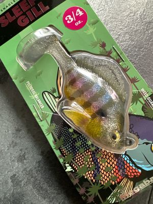 Megabass Sleeper Gill 3.2" 3/4oz Snagless Swimbait #03 Glitter Wild Gill