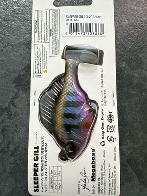 Megabass Sleeper Gill 3.2" 3/4oz Snagless Swimbait #11 Secret Gill