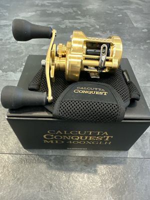 Shimano Calcutta Conquest MD 400XGLH Up To 170 Meters (187yds) 60lb Braid, 200 Meters (220yds) 25lb Mono. NIB